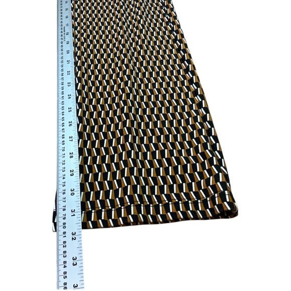 BETABRAND Geometric Chevron Print Yoga Work Pants Side Zippered Pockets US Sz XL - Picture 9 of 12